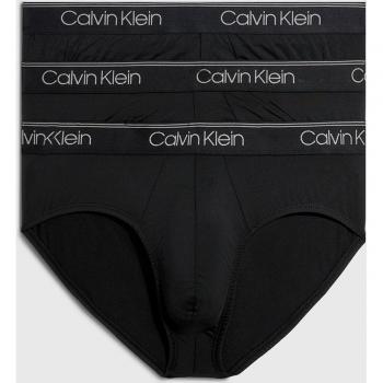 Calvin Klein Pack di 3 Slip Uomo Nero / Tigers Eye / Lunar Rock