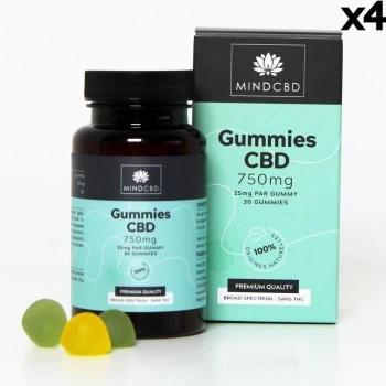 Apple Bliss CBD Gummies 750 mg – 30 gomas, sin THC