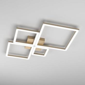 Plafoniera Quadrata Four Squares Oro LED 71W