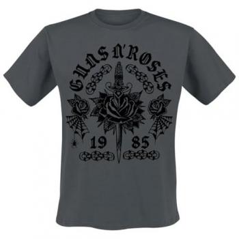 Blusa Hombre 3XL Guns N' Roses Rose Tattoo Gris
