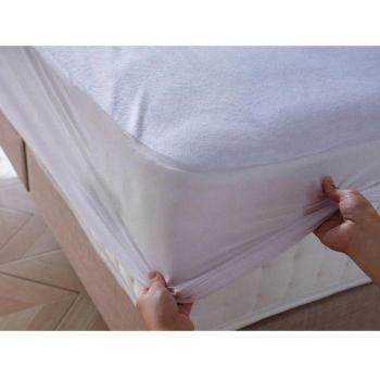 Lot de 2 housses de matelas éponge imperméables anti-acariens 140 x 190 + 30 cm