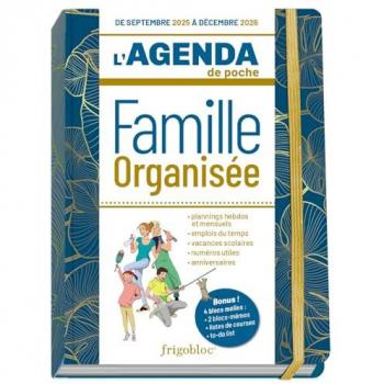 L'agenda de poche 2026 de la famille organisée