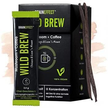 Wildbrew Mushroom Coffee – 14 Sticks, Chaga & Lion's Mane