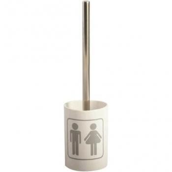 Keramische WC‑Garnitur MSV H/F – grau/weiss