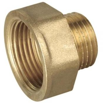 Prolunga Ottone Giallo Maschio-Femmina 1/2 x 1