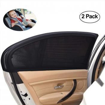 Installation Facile Pare Soleil Universel pour Lunettes Arrière Fenêtres Auto, Protection UV Maximale