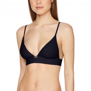 Calvin Klein Triángulo Largo-rp, Parte de Arriba de Bikini para Mujer, Negro