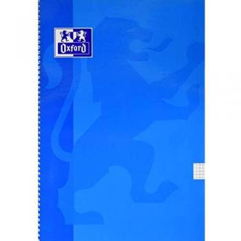 Cuadernos A4 Oxford, Cuadrícula 4x4, Tapa Blanda, 80 Hojas, Pack 5 Libretas