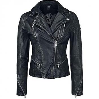 Gipsy Happy Silver Lederjacke schwarz Damen