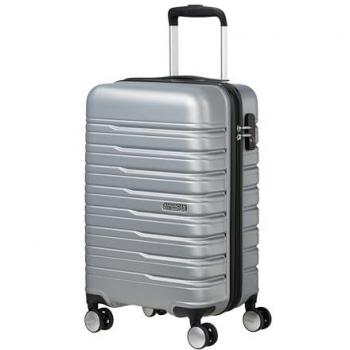 Valise gris pour tous – American Tourister Flashline 55/20, Sky Silver