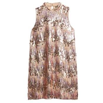 Superdry Glanz-Kleid Rosa – kurze A-Line für Damen