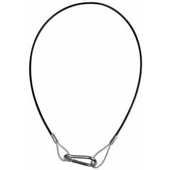Bestaande 75 cm Stalen Draden – 3/4 mm, Zwart PVC‑Coat