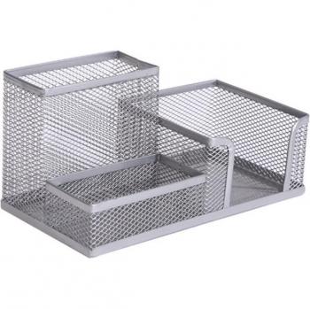 Black Metal Mesh Pen and Pencil Organizer