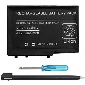 OSTENT Batterie au Lithium-Ion Rechargeable 2000 mAh + Outil + Stylet Pack Compatible pour Nintendo DSi LL