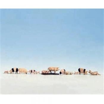 Pig Figures for HO Scale – Noch 15712 Series