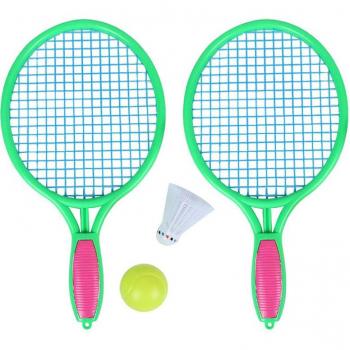 Grüner Beach Tennis Combo – Schläger & Badminton Ball