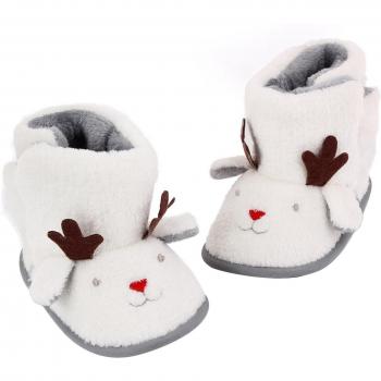 Weihnachtskleinling‑Hausschuhe: weiche Sohle, keine Unterhose