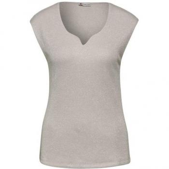 Sleeveless Silver Glitter Top