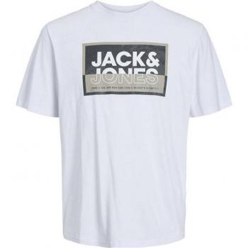 Camiseta JACK&JONES Logan Hombre Blanca de Algodón Orgánico