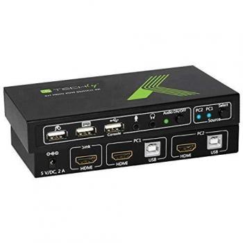 Dual‑Port KVM 4K – TECHly IDATA‑KVM‑HDMI2U