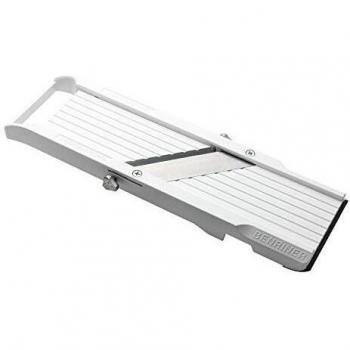 Benriner BN-64 BN-64W-1 Mandolin Vegetable Slicer, ABS Plastic, 3 Interchangeable Blades, White, Classic Design