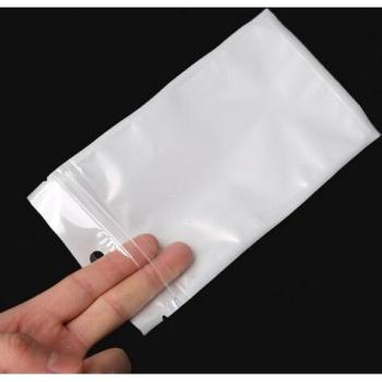 White Clear Zipper Pouch Bags for Retail