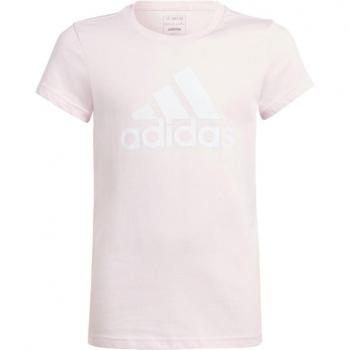Camiseta Junior Adidas Rosa con Logo Grande