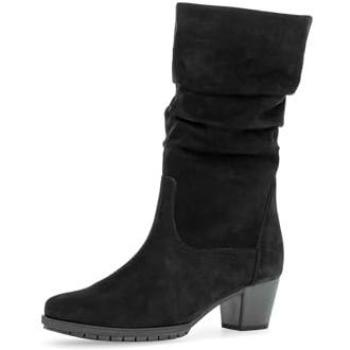 GABOR Damen Businessstiefel Schwarz, Tricherabsatz, Größe 40