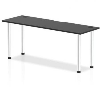 Impulse Bench Black Series 1800 x 600mm Straight Table with Cable Port