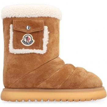 Moncler Gaia Pocket Mid Ankle Boots for Women in Camel Size 38