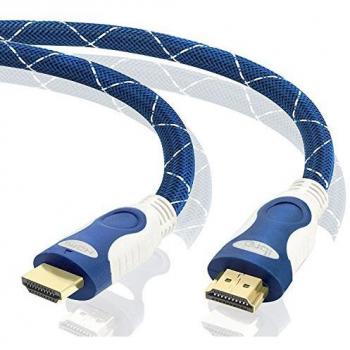 IBRA UltraHD 20M HDMI Cable – 18Gbps, 2160p, 3D, Ethernet, ARC, Nylon Braided