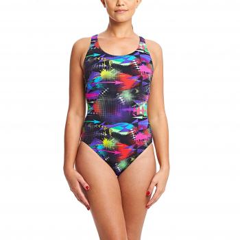 Zoggs Multi‑Colour Arrow Actionback Suit – Size 10 (Unisex)