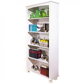Anke 180x87x30 cm Witte Boekenkast – Leen Bakker