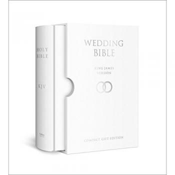 HOLY BIBLE: King James Version (KJV) White Compact Wedding Edition