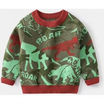 Pull épais dinosaure pour enfant