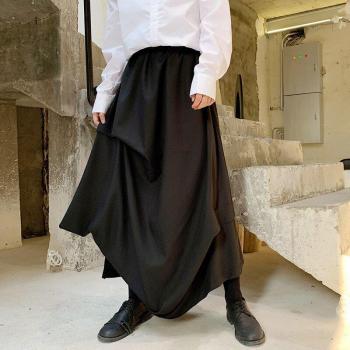 Mannenbroek met Asymmetrisch Design en Elastische Taille