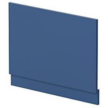 Nuie MFC End Bath Panel with Plinth | Satin Blue | 750mm