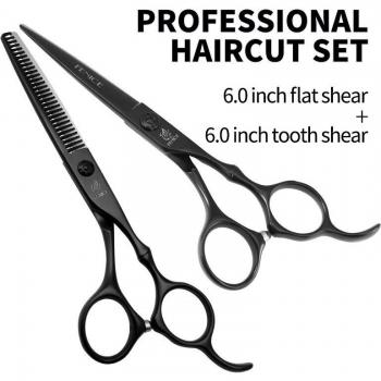Fenice Profi Haar Scheren Set mit Kamm und Clips