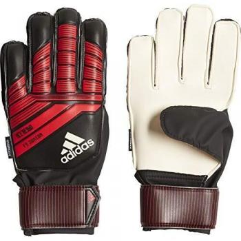 Adidas Predator Fingersave Junior Keeper Handschuhe – Schwarz/Rot/Weiss, 6