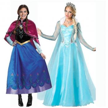 Disfraz Elegante de Anna Elsa para Adultas