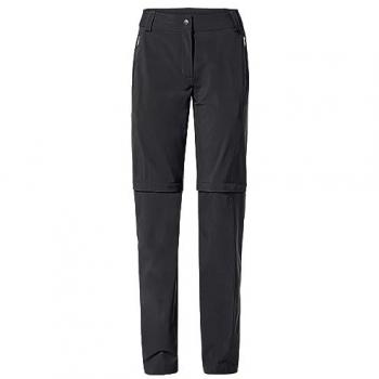 Pantalone Vaude Farley Stretch Zo T-Zip II Donna Nero 50 Short