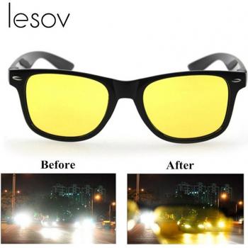 Gafas para conducir con lentes amarillos y bloqueo de luz azul