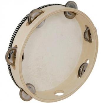 Chord Wooden Headed Tambourine 20cm (8)