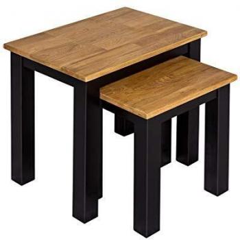 Copenhagen Oak & Black Living Room Tables