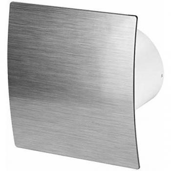 Extracteur d'Air 125mm Argent avec Minuterie