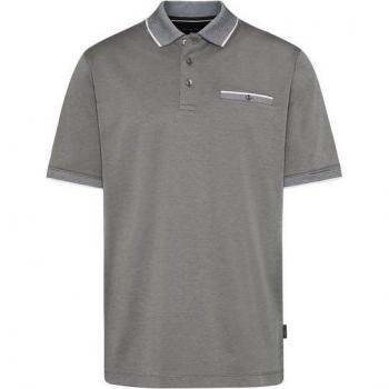 Grau-gestreiftes Poloshirt BUGATTI für Herren