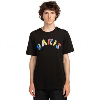 ELEMENT T-Shirt Twisted Decks – Herren, XL, flintschwarz, Kurzärmling