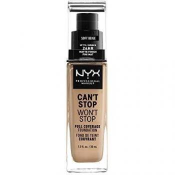 NYX Professional Makeup Can't Stop Won't Stop Flüssige Foundation, Soft Beige