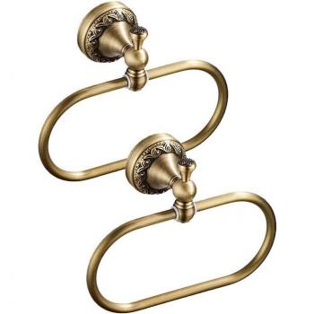 Brass Finish Bathroom Towel Ring