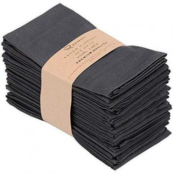 Ruvanti Reusable Linen Napkins 12 Pack